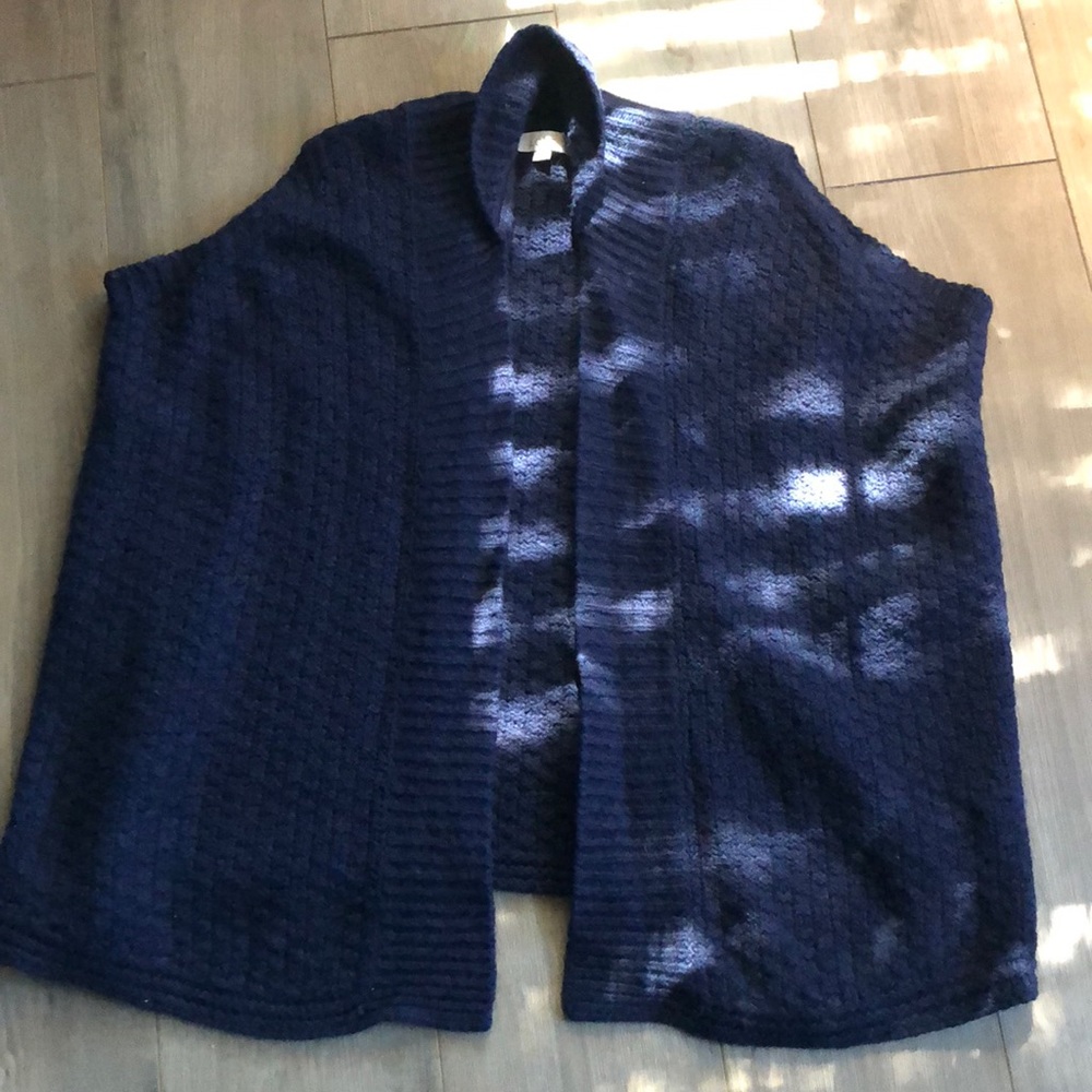 Loft Navy Shawl - Picture 2 of 4